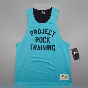 Under Armour Project Rock Reversible Gym Mesh Tank Top Shirt Men’s Size Medium